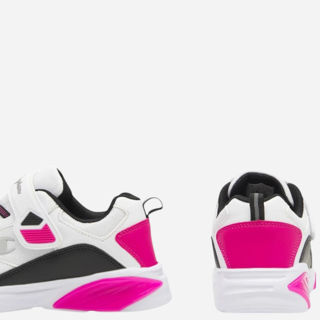 Buty sportowe dziecięce dla dziewczynki na rzepy Champion Alex B PS S32861-WW002 32 (1US) Białe/Różowe/Czarne (8058132520981) - obraz 2