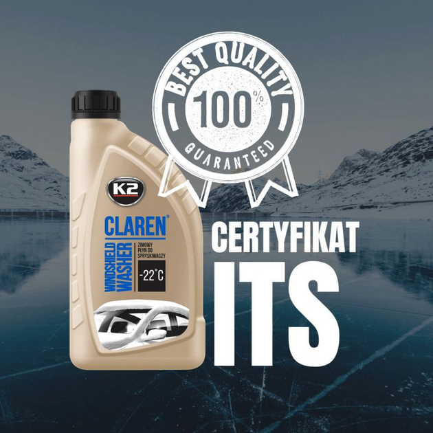 Зимовий омивач скла K2 Claren Windshield washer -22°C 1 л (5906534000811) - зображення 3