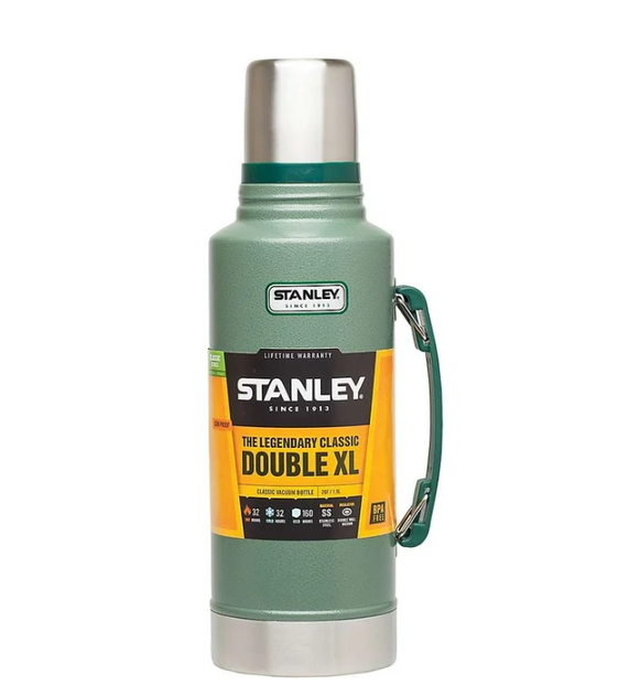 Термос стальной вакуумный Стенли Классик Stanley Legendary CLASSIC 1,9 литра цвет Hammertone Green - Фото 1 Термос стальной вакуумный Стенли Классик Stanley Legendary CLASSIC 1,9 литра цвет Hammertone Green - изображение 1
