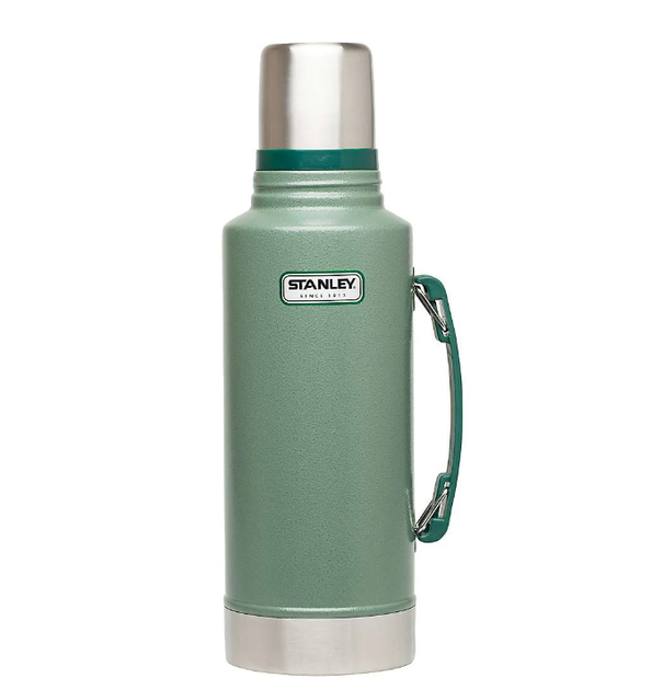 Термос стальной вакуумный Стенли Классик Stanley Legendary CLASSIC 1,9 литра цвет Hammertone Green - Фото 3 Термос стальной вакуумный Стенли Классик Stanley Legendary CLASSIC 1,9 литра цвет Hammertone Green - изображение 3