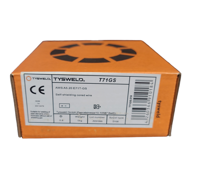 Дріт зварювальний ф0,8мм Tysweld флюсовий самозахисний, для