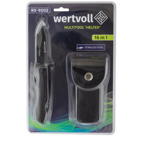 Мультитул Wertvoll 16-в-1 Helfer (RX-9002) черный - Фото 6 Мультитул Wertvoll 16-в-1 Helfer (RX-9002) черный - изображение 6