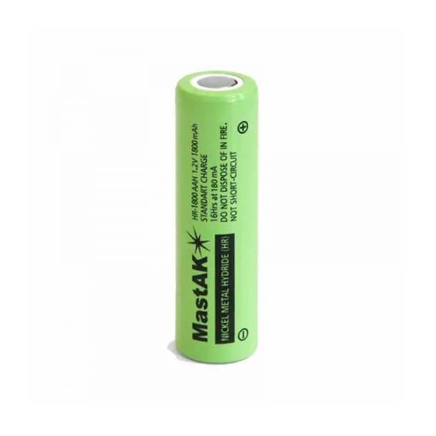 Акумулятор пром MastAK Ni-Mh AA HR06 1800mAh 14,3*48,5 - Фото 1 Акумулятор пром MastAK Ni-Mh AA HR06 1800mAh 14,3*48,5 - зображення 1