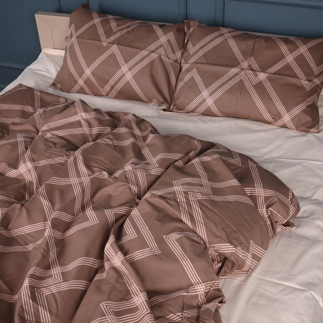 Підковдра MirSon 22-1413 Brown Geometry 143х210 Сатин від Rozetka на платформі USKIDKA Акція на Підковдра MirSon 22-1413 Brown Geometry 143х210 Сатин від Rozetka