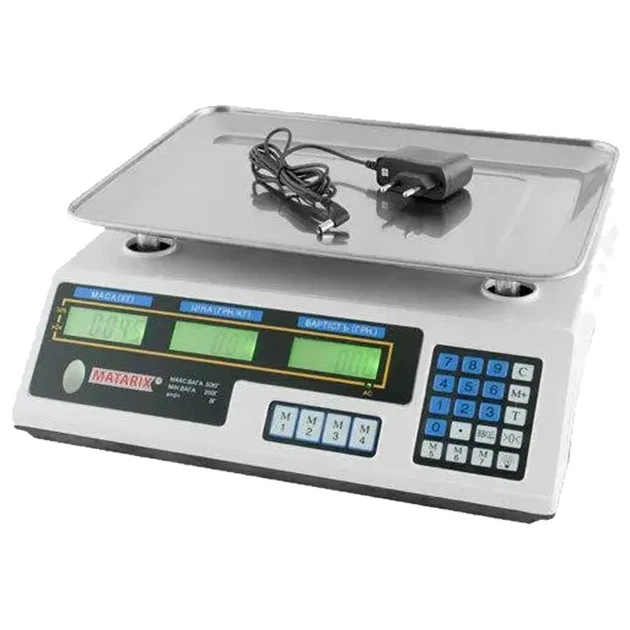 Весы торговые Matarix MX-410A электронные 50kg - изображение 5