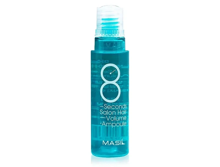 Маска-філер для надання об'єму тонкому волоссю за 8 секунд — Masil 8 Seconds Salon Hair Volume Ampoule, 15 мл - Фото 1 Маска-філер для надання об'єму тонкому волоссю за 8 секунд — Masil 8 Seconds Salon Hair Volume Ampoule, 15 мл - зображення 1