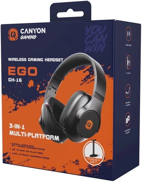 Słuchawki Canyon EGO GH-16 Black (CND-SGHS16B) - obraz 7