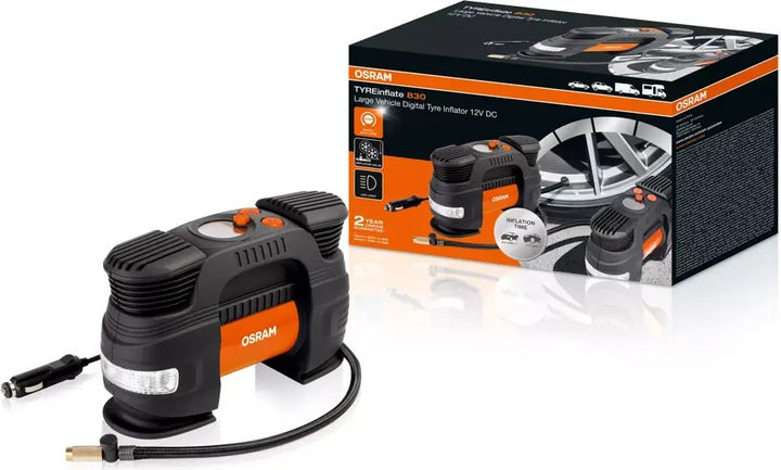 Компресор автомобільний OSRAM TYREinflate 830 OTI830 (4062172294492) - зображення 2