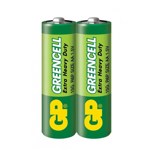 Батарейка GP R6 AA (15G-S2) Greencell 2shrink - Фото 1 Батарейка GP R6 AA (15G-S2) Greencell 2shrink - изображение 1