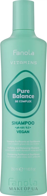 Очищувальний і балансувальний шампунь - Fanola Vitamins Pure Balance Shampoo *350ml (1199903-194522) - Фото 1 Очищувальний і балансувальний шампунь - Fanola Vitamins Pure Balance Shampoo *350ml (1199903-194522) - изображение 1