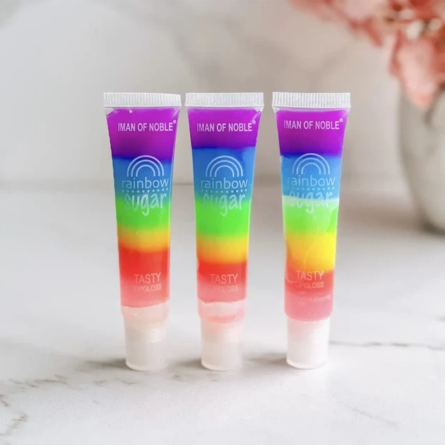 Блиск для губ Iman of noble Rainbow Sugar Веселка - Фото 5 Блиск для губ Iman of noble Rainbow Sugar Веселка - изображение 5