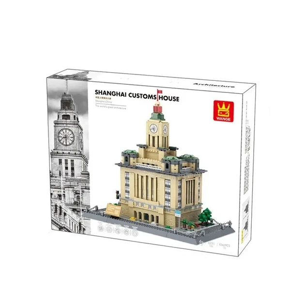 Конструктор Wange Архітектура Митний будинок Шанхай Customs House Shanghai - Фото 5 Конструктор Wange Архітектура Митний будинок Шанхай Customs House Shanghai - зображення 5