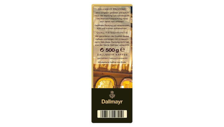 Набор Кофе Молотый 2шт Dallmayr Prodomo 500g - изображение 4