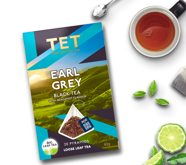 Черный листовой чай с бергамотом ТЕТ Earl Grey 20 пирамидок - изображение 3