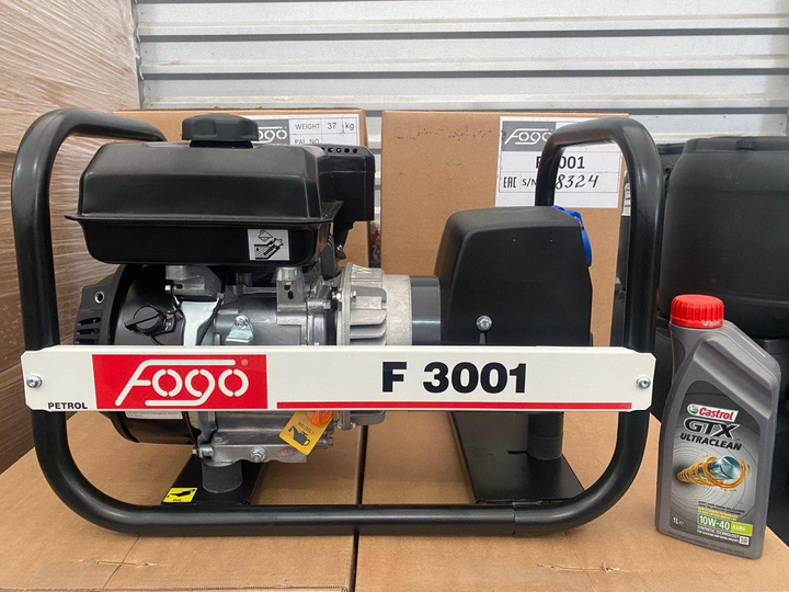 Новий бензиновий однофазний генератор Fogo F3001R (2,7 кВт) - зображення 4