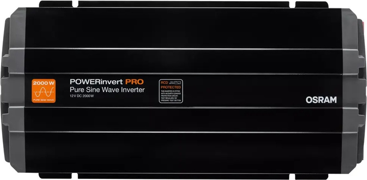 Автомобільний інвертор OSRAM 12/230В 2000 Вт RCD Чиста синусоїда (4052899631069) - зображення 4