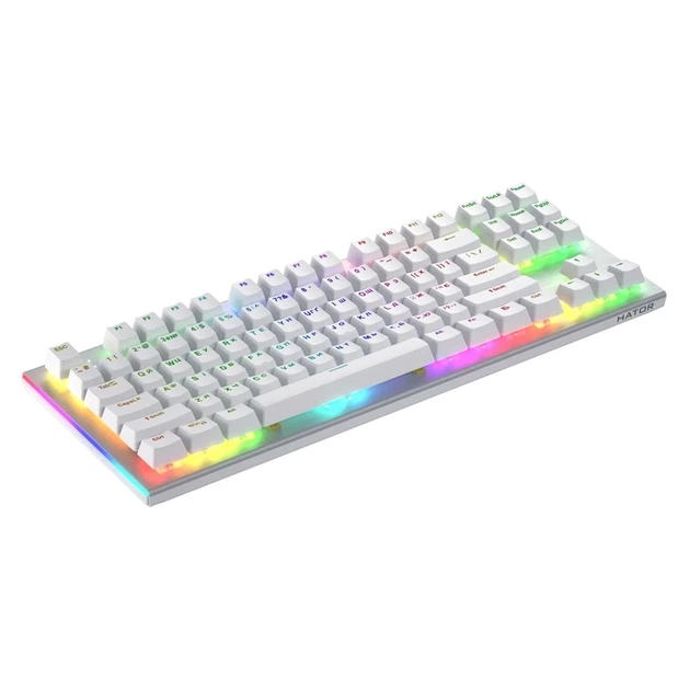 Клавіатура HATOR Gravity X TKL Aurum Orange Linear White (HTK551UA) - Фото 4 Клавіатура HATOR Gravity X TKL Aurum Orange Linear White (HTK551UA) - изображение 4