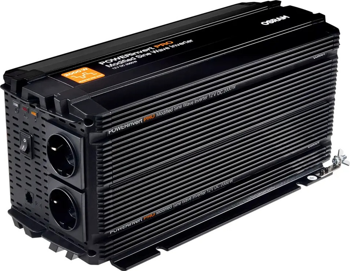 Przetwornica samochodowa OSRAM 12/230V 2000 W Sinusoida modyfikowana (4052899631083) - obraz 1