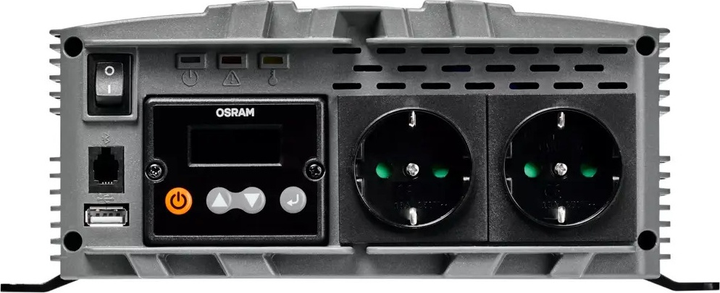 Przetwornica samochodowa OSRAM 24/230V 2000 W Czysta Sinusioda (4052899631090) - obraz 2