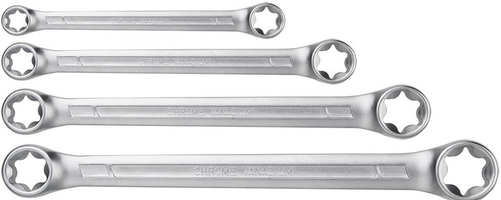 Zestaw klucze oczkowych NEO Tools Torx T6 - T24 4 szt 09-980 (5907558412239) - obraz 1