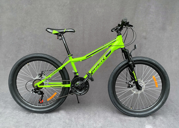Подростковый горный велосипед Viper Forest 24 D рама 12,5" зеленый 
