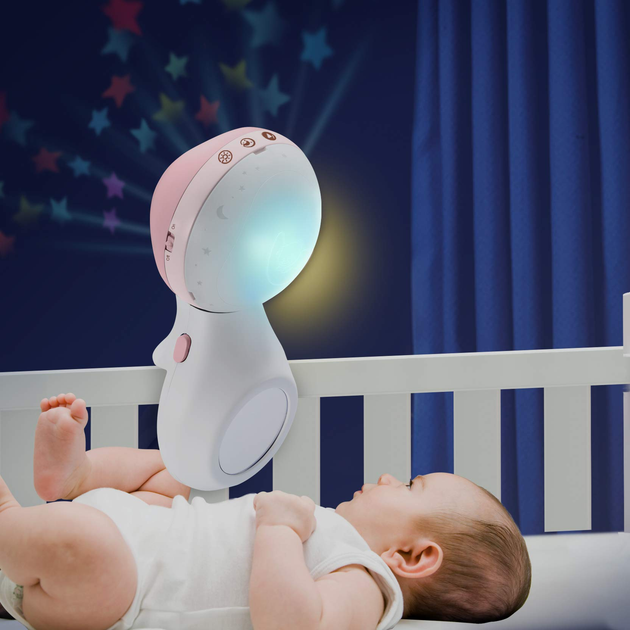 Lampka nocna Infantino B-Kids Karuzelka 3 w 1 Muzyczna rozowa (773554049145) (955555908242942) - Outlet - obraz 3