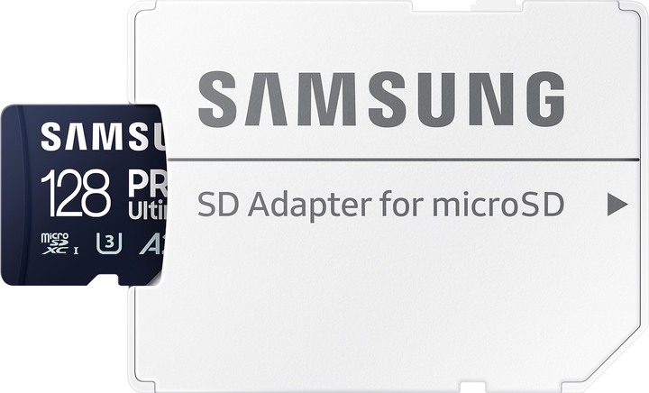 Карта пам'яті Samsung PRO Ultimate microSDXC 128GB UHS-I U3 V30 A2 + SD адаптер (MB-MY128SA/WW) (955555909593541) - Уцінка - зображення 5