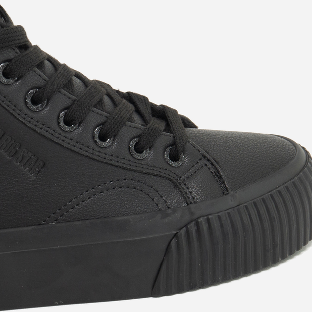 Sneakersy damskie ocieplane Big Star OO274796 38 Czarne (5900714802622) (955555907619900) - Outlet - obraz 4