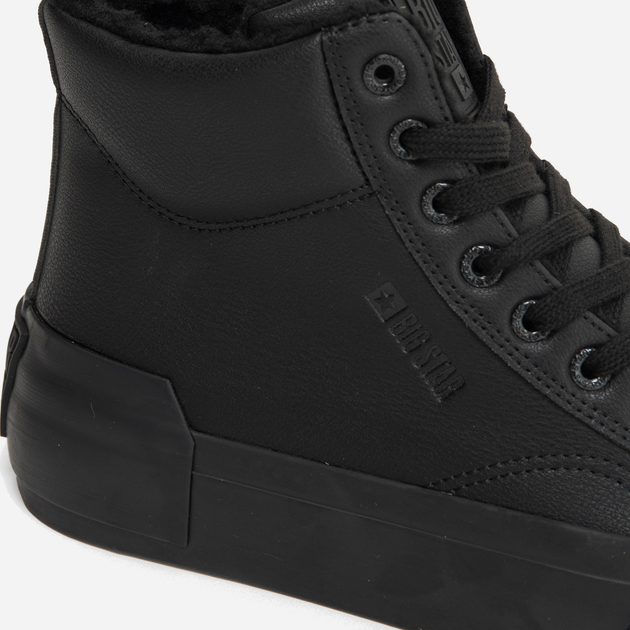 Sneakersy damskie ocieplane Big Star OO274796 38 Czarne (5900714802622) (955555907619900) - Outlet - obraz 5