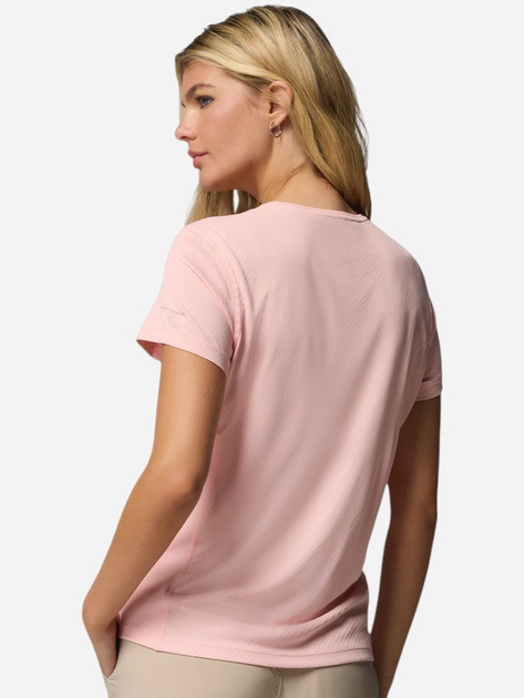 Спортивна футболка жіноча Columbia Zero Rules Light SS Crew 2131723669 XL Рожева (195982263489) - зображення 2
