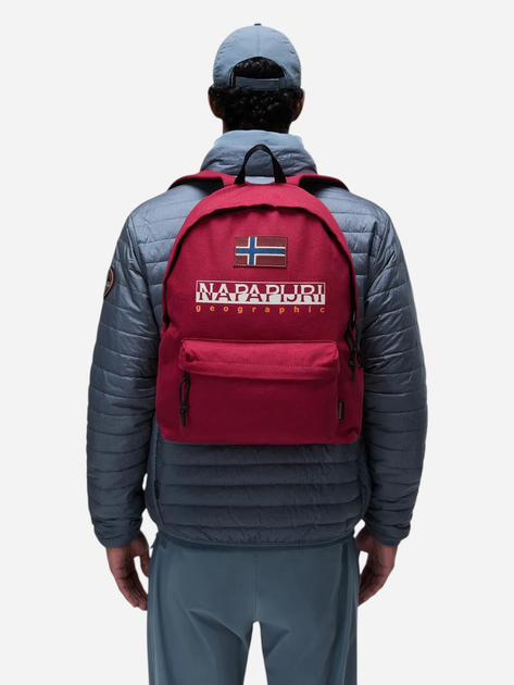 Plecak męski 20.8L Napapijri Hering DP Tibetan NP0A4G99R1E1 Czerwony (198265169058) - obraz 2