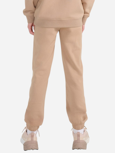 Spodnie dresowe dziewczęce joggery 4F 4FJWSS25TTROF1187-83S 122 cm Beżowe (5905700426189) - obraz 2