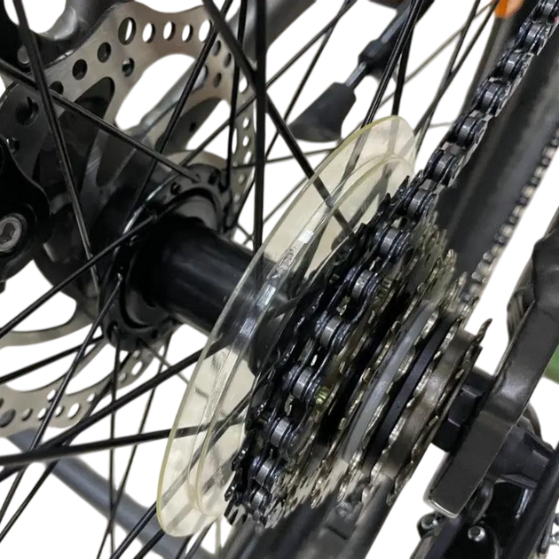 Горный велосипед с алюминиевой рамой 14" и колесами 26" Crosser Stream Серо-бирюзовый - изображение 6