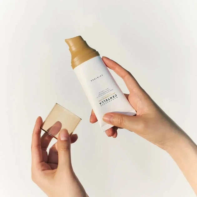 Солнцезащитный минеральный легкий крем SKIN1004 Madagascar Centella Air-Fit Suncream Light SPF30 PA++++ 50 ml - изображение 4