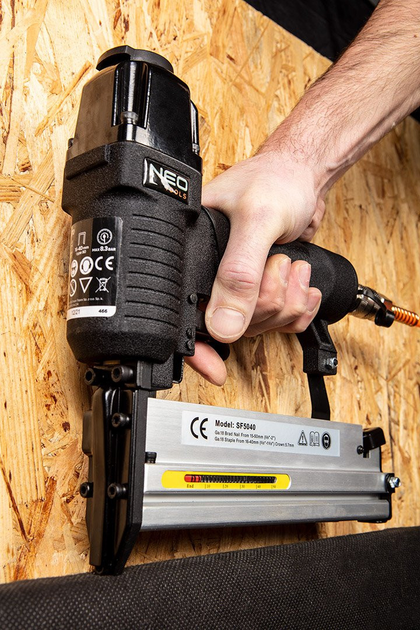 Оцинковані скоби для пневматичного степлера NEO Tools GA18 40 мм 14-631 (5907558453898) - зображення 5