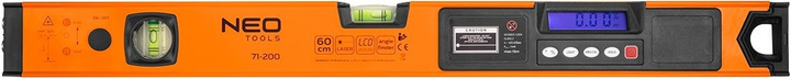 Poziomnica z wyświetlaczem elektronicznym LCD NEO Tools 60 cm 71-200 (5907558455250) - obraz 1