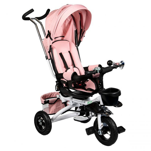 Rowerek trójkołowy EcoToys Delux 360° JM-068-17 Różowy (5903089068464) - obraz 1