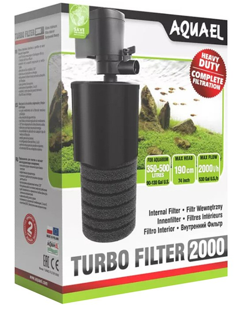 Filtr wewnętrzny do akwarium Aquael Turbo 2000 (5905546133388) - obraz 1