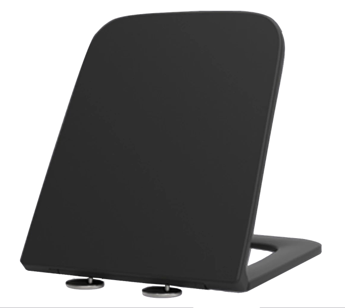 Сидіння-кришка для унітазу Mixxus Premium SEAT COVER QUADRO-DIVERSE-2001 BLACK з мікроліфтом 448х35 ( 14234 ) - изображение 2