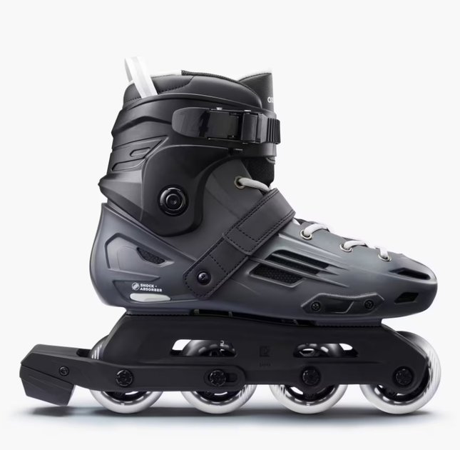 Ролики для Дорослих OXELO EU 45/46 Hard Shell MF140 Чорний (Гальма в комплект не входять) - зображення 2