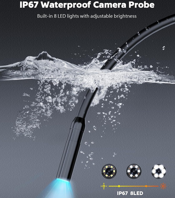 Эндоскоп SGAINUL G40 / 4.3" / 15м / Влагозащита IP67 / Черный Б/В - изображение 3