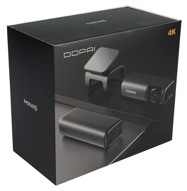 Відеореєстратор DDPai mini 5 4K 2160p Wi-Fi WDR ADAS Sense Reality eMMC 64 Гб - зображення 2