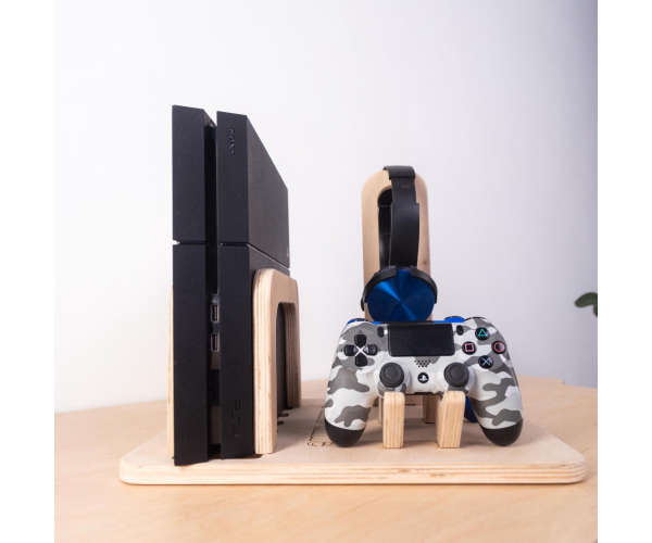 Підставка для приставки PS4 та PS5 DROM тримач для джойстиків та аксесуарів і навушників - Фото 4 Підставка для приставки PS4 та PS5 DROM тримач для джойстиків та аксесуарів і навушників - изображение 4