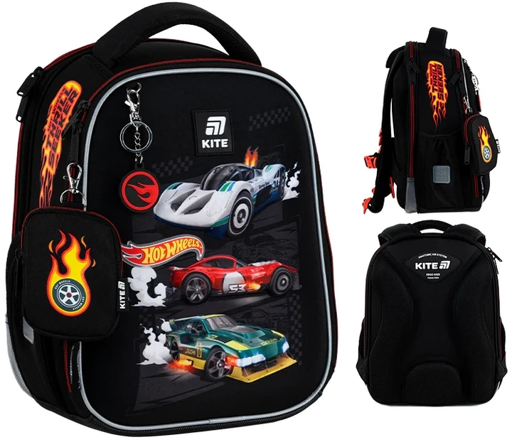 Шкільний набір Kite Education Hot Wheels 3 предмети (SET_HW25-555S) - зображення 2