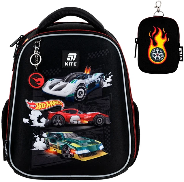 Шкільний набір Kite Education Hot Wheels 3 предмети (SET_HW25-555S) - зображення 4