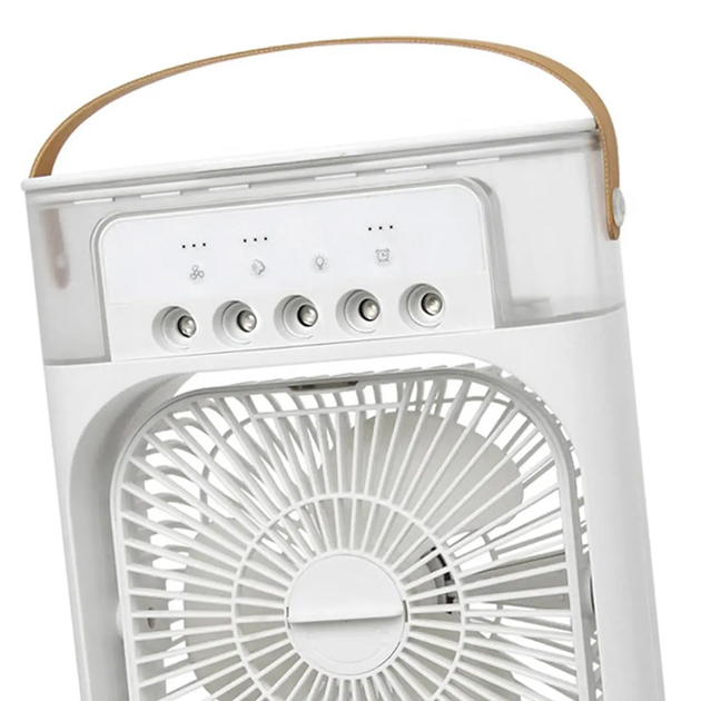 Міні-кондиціонер Mini Fan RGB 3в1 охолоджувач, зволожувач повітря, вентилятор, нічник - Фото 5 Міні-кондиціонер Mini Fan RGB 3в1 охолоджувач, зволожувач повітря, вентилятор, нічник - зображення 5