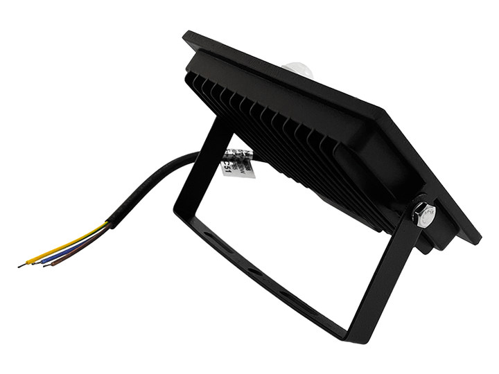 Прожектор LED 50W 6500K IP65 3000LM 175-265V з вбудованим датчиком чорний LMPS56 Лємансо - зображення 2