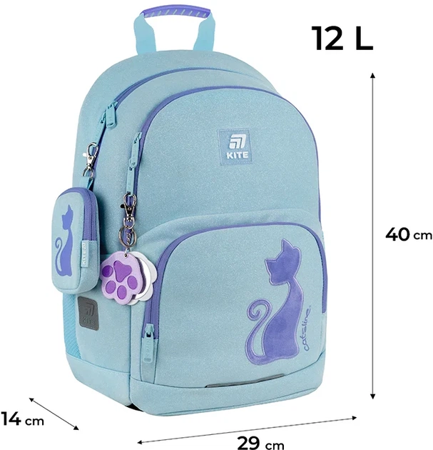 Шкільний набір Kite Education Catsline 3 предмети (SET_K25-585M-1) - зображення 3