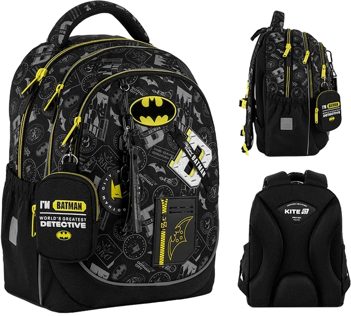 Шкільний набір Kite Education DC Batman 3 предмети (SET_DC25-700M) - зображення 2