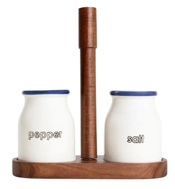 Zestaw przyprawników HOMLA Modern Hamptons na podstawce 15.5 x 17 cm (5906496722264) - obraz 1